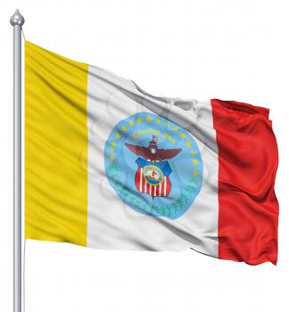 Royalty Free Clipart Image of the Columbus Flag