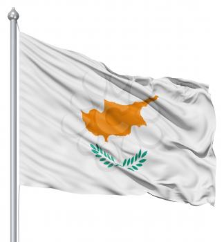 Royalty Free Clipart Image of the Flag of Cyprus