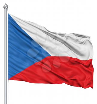 Royalty Free Clipart Image of the Czech Republic Flag