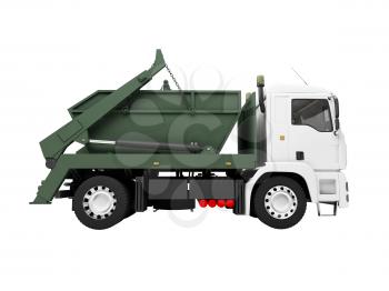 Royalty Free Clipart Image of a Dump Truck