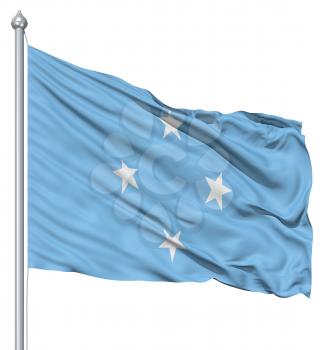 Royalty Free Clipart Image of a Flag of the Federated States of Micronesia