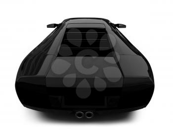 Royalty Free Clipart Image of a Ferrari