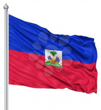 Royalty Free Clipart Image of the Flag of Haiti