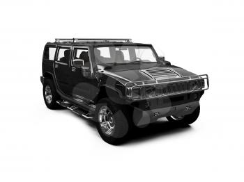 Royalty Free Clipart Image of a Hummer