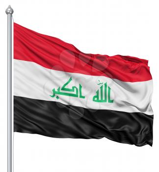 Royalty Free Clipart Image of the Flag of Iraq