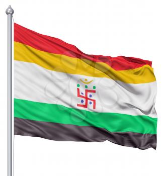 Royalty Free Clipart Image of the Jain Flag