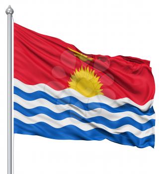 Royalty Free Clipart Image of the Flag of Kiribati