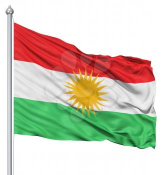 Royalty Free Clipart Image of the Flag of Kurdistan