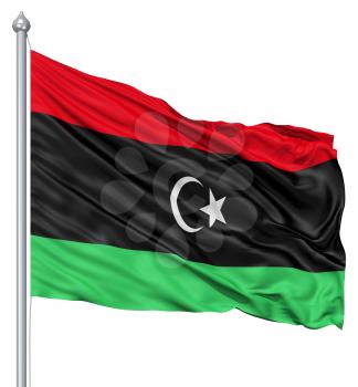Royalty Free Clipart Image of the Flag of Libya