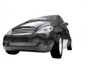Royalty Free Clipart Image of a Mini Mercedes