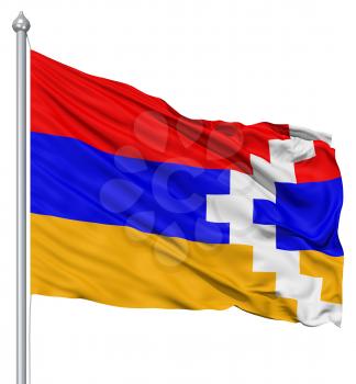 Royalty Free Clipart Image of the Flag of Nagorno Karabakh