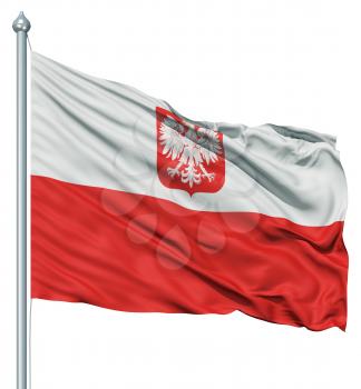 Royalty Free Clipart Image of the Flag of Poland