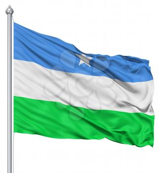 Royalty Free Clipart Image of the Flag of Puntland