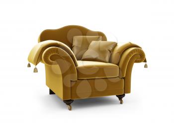 Royalty Free Clipart Image of an Armchair