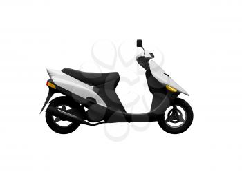 Royalty Free Clipart Image of a Scooter