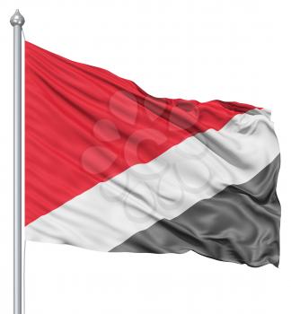 Royalty Free Clipart Image of the Flag of Sealand