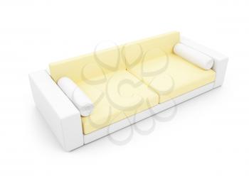 Royalty Free Clipart Image of a Sofa