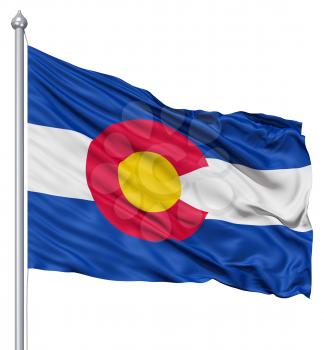 Royalty Free Clipart Image of the Flag of Colorado