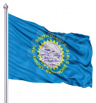 Royalty Free Clipart Image of the South Dakota Flag