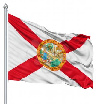 Royalty Free Clipart Image of the Flag of Florida