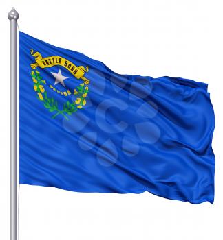 Royalty Free Clipart Image of the Flag of Nevada