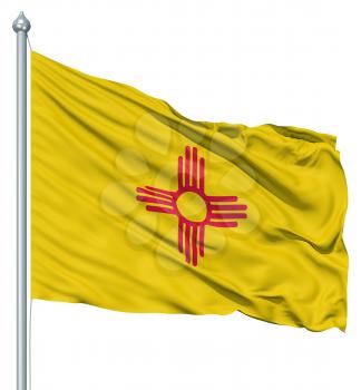 Royalty Free Clipart Image of the Flag of New Mexico
