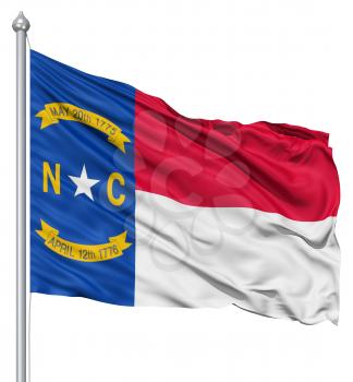 Royalty Free Clipart Image of the Flag of North Carolina
