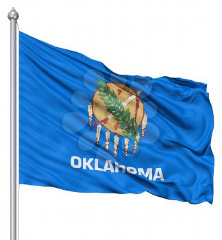 Royalty Free Clipart Image of the Flag of Oklahoma
