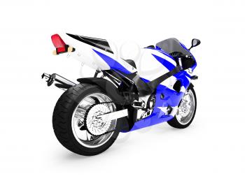 Royalty Free Clipart Image of a Motorycle