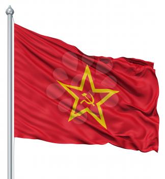 Royalty Free Clipart Image of the USSR Flag
