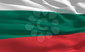 Royalty Free Clipart Image of the Flag of Bulgaria