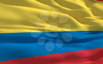 Royalty Free Clipart Image of the Flag of Colombia