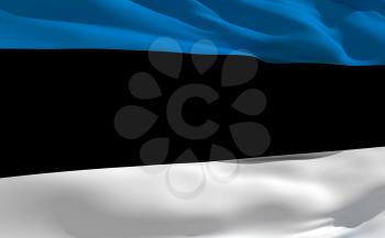 Royalty Free Clipart Image of the Flag of Estonia