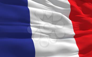 Royalty Free Clipart Image of the Flag of France