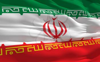 Royalty Free Clipart Image of the Flag of Iran