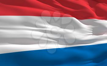 Royalty Free Clipart Image of a Flag of the Netherlands