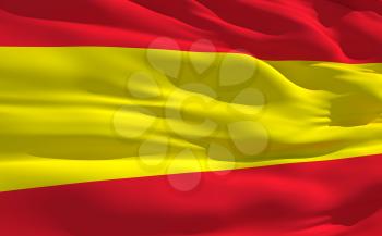 Royalty Free Clipart Image of the Flag of Spain