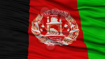 Closeup Afghanistan Flag, Waving in the Wind, High Resolution