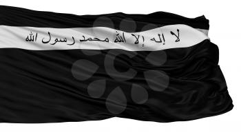 Ansar Al Islam Flag, Isolated On White Background, 3D Rendering