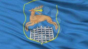 Hrodna City Flag, Country Belarus, Closeup View, 3D Rendering