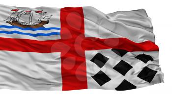 Nanaimo City Flag, Country Canada, Isolated On White Background, 3D Rendering