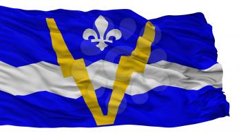 Shawinigan City Flag, Country Canada, Isolated On White Background, 3D Rendering