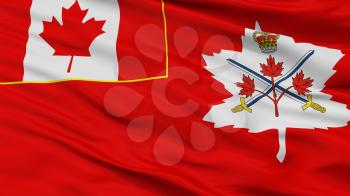 Canadian Army Flag, Closeup View, 3D Rendering
