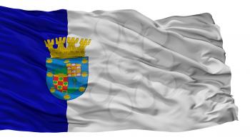 Conchali City Flag, Country Chile, Isolated On White Background, 3D Rendering