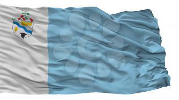 Rio Bueno City Flag, Country Chile, Isolated On White Background, 3D Rendering
