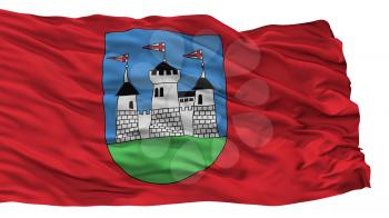 Miadziel City Flag, Country Belarus, Isolated On White Background, 3D Rendering