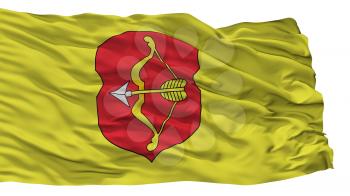 Pinsk City Flag, Country Belarus, Isolated On White Background, 3D Rendering