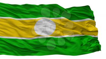 Cajica City Flag, Country Colombia, Isolated On White Background, 3D Rendering