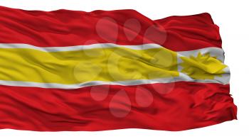 Topaipi City Flag, Country Colombia, Cundinamarca Department, Isolated On White Background, 3D Rendering