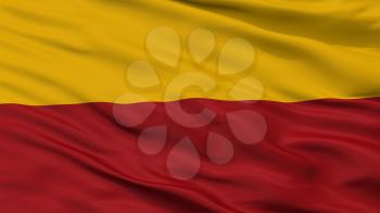 Giron City Flag, Country Colombia, Santander, Closeup View, 3D Rendering